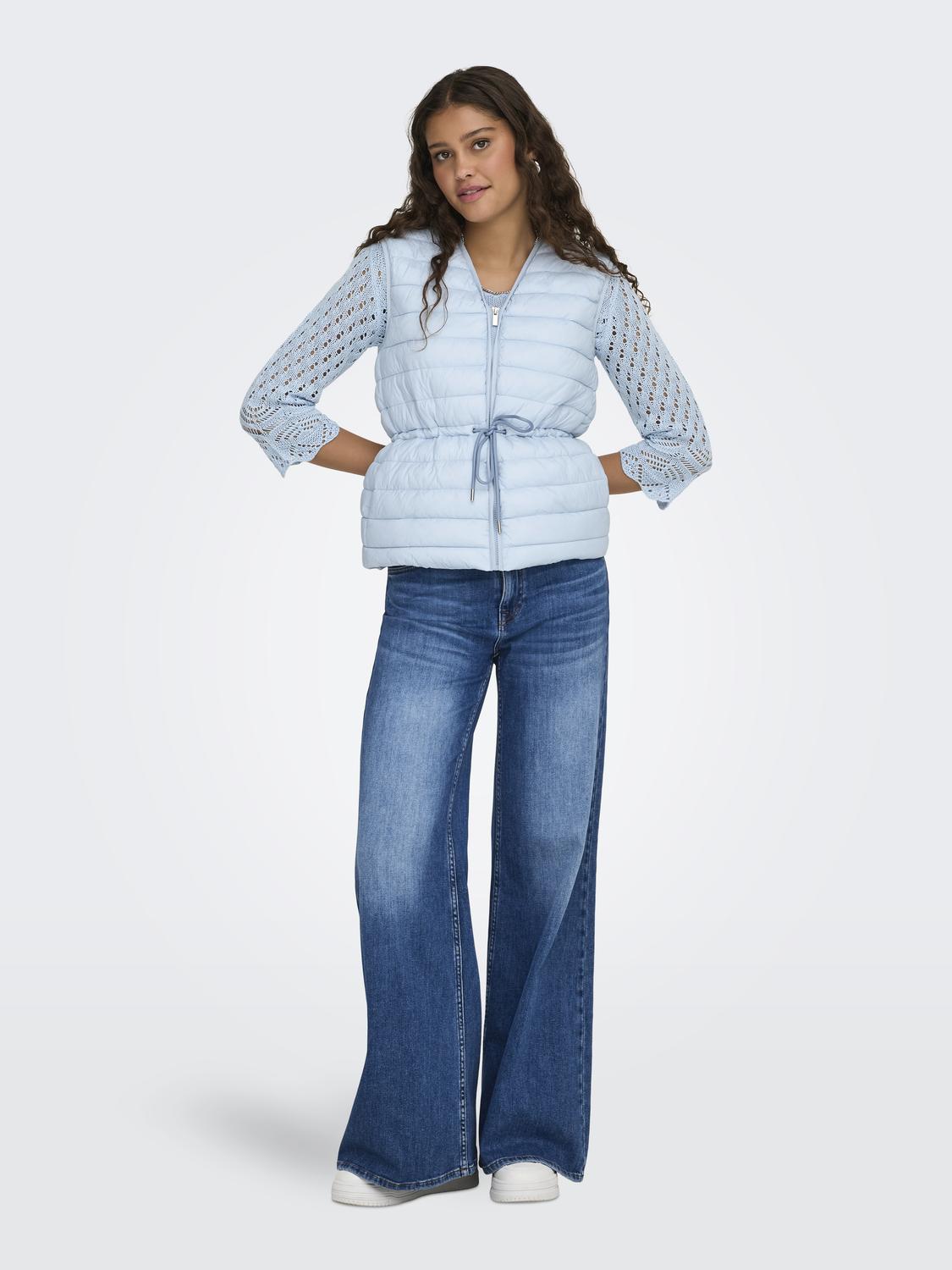 Jdyrenee Quilt Waistcoat Otw Sij Blå