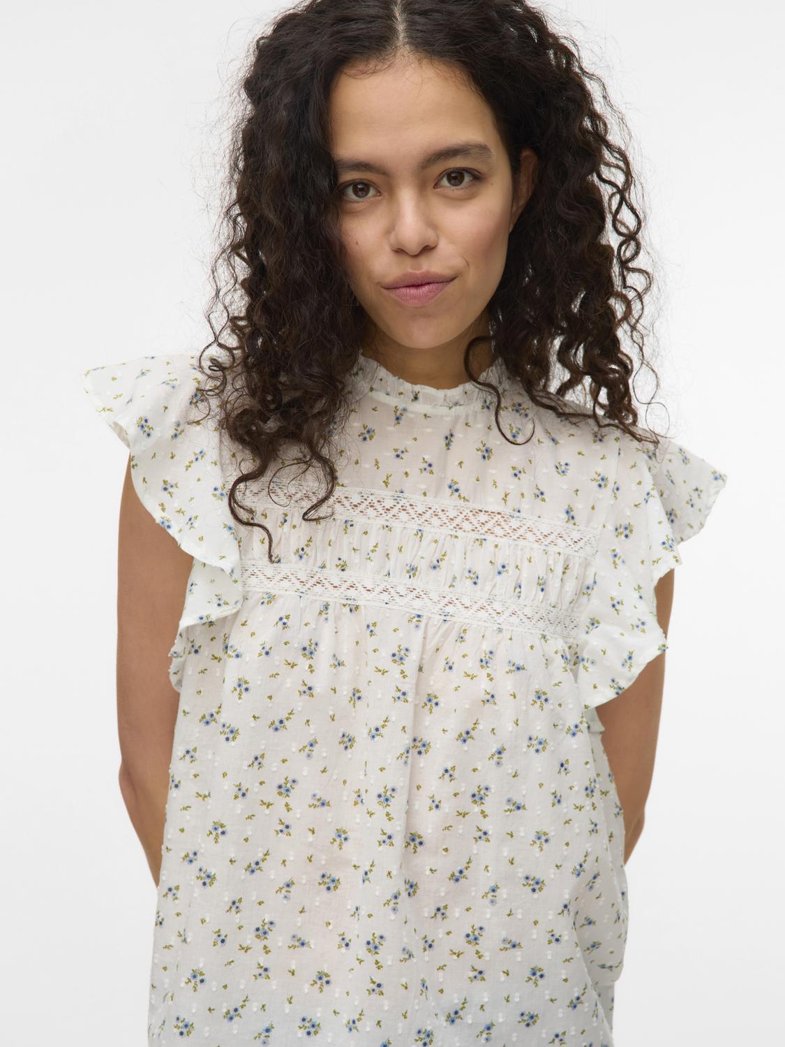VMTRINE SL LACE TOP WVN GA NOOS Blå