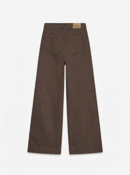 Vmkayla Hr Wide Pocket Color Jeans Noos Brun