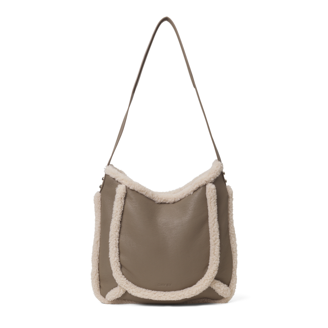Day Faux Shearling Shoulder Beige