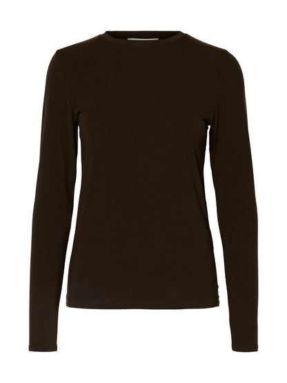 Slwmanja Ls O-Neck Noos Brun
