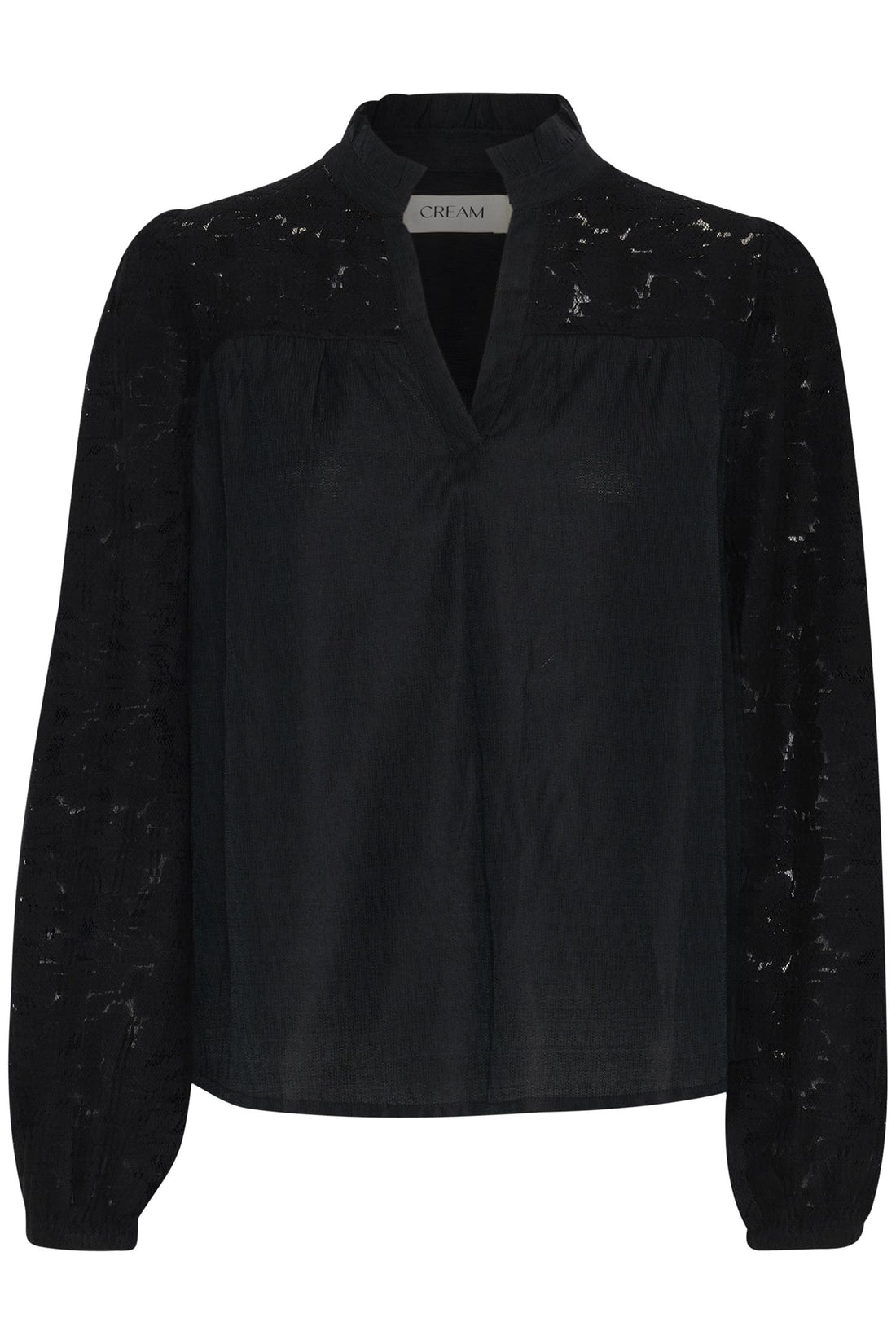 Crliselin Lace Blouse Mørkeblå