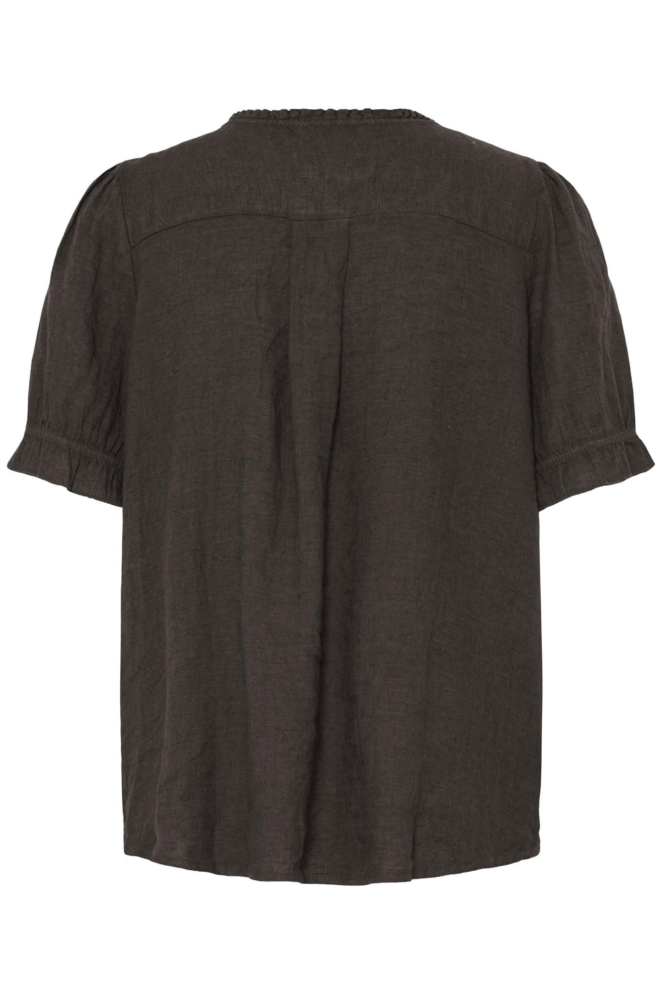 Sbfontanelle Ss Flounce Blouse Brun