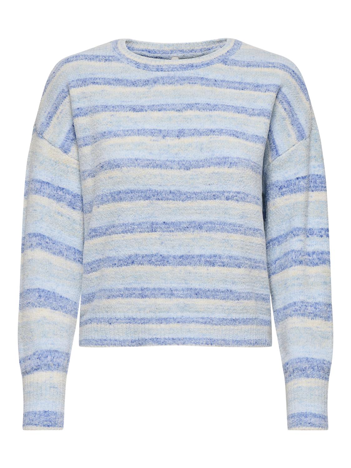 Onljohanna Ls O-Neck Cc Knt Blå