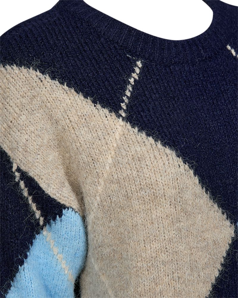 Fqgrslulu-Pullover Blå