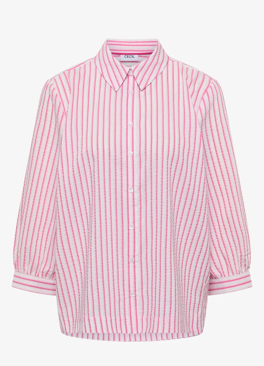 Seersucker multistripe Rosa