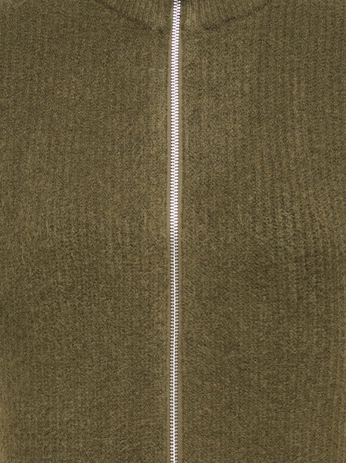 Onlbianca Sl Highneck Zip Vest Knt Grønn