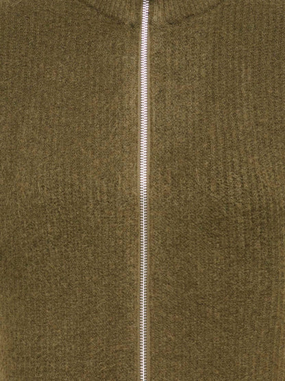 Onlbianca Sl Highneck Zip Vest Knt Grønn
