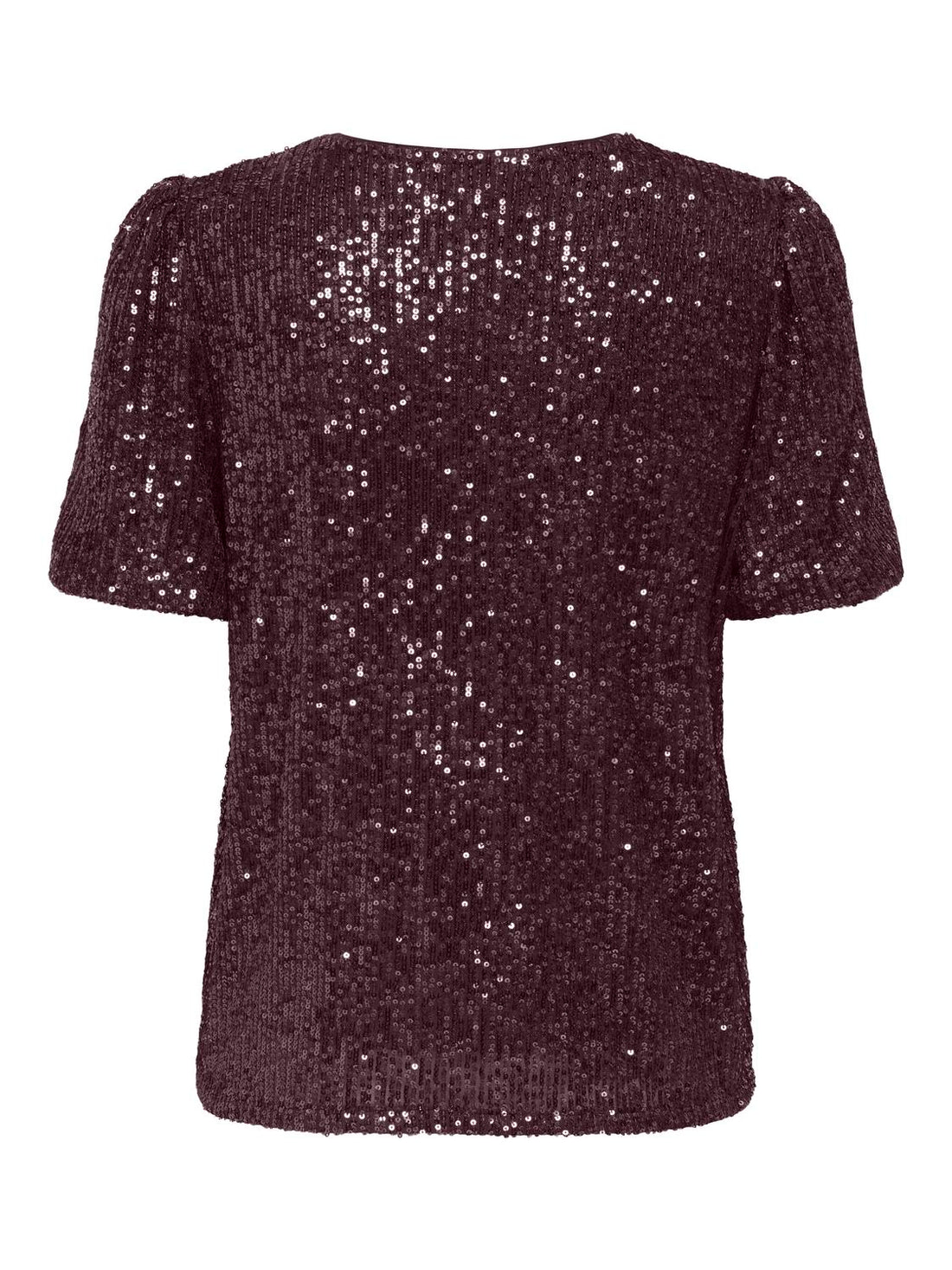 Onlana S/s Loose Sequins Top Jrs Rød