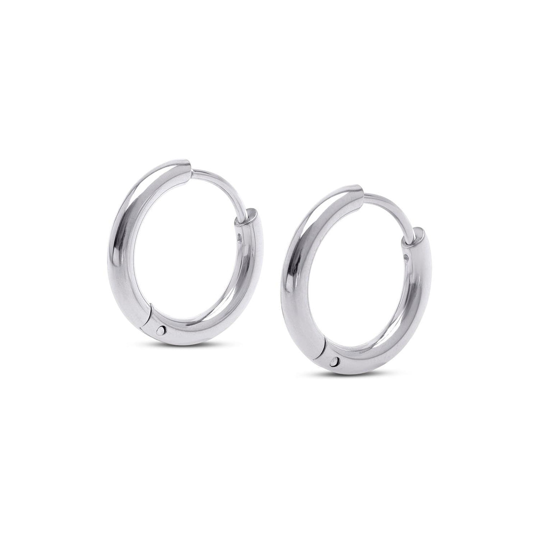 Hollie - Hoop Earrings 13mm Stainless Steel Sølv