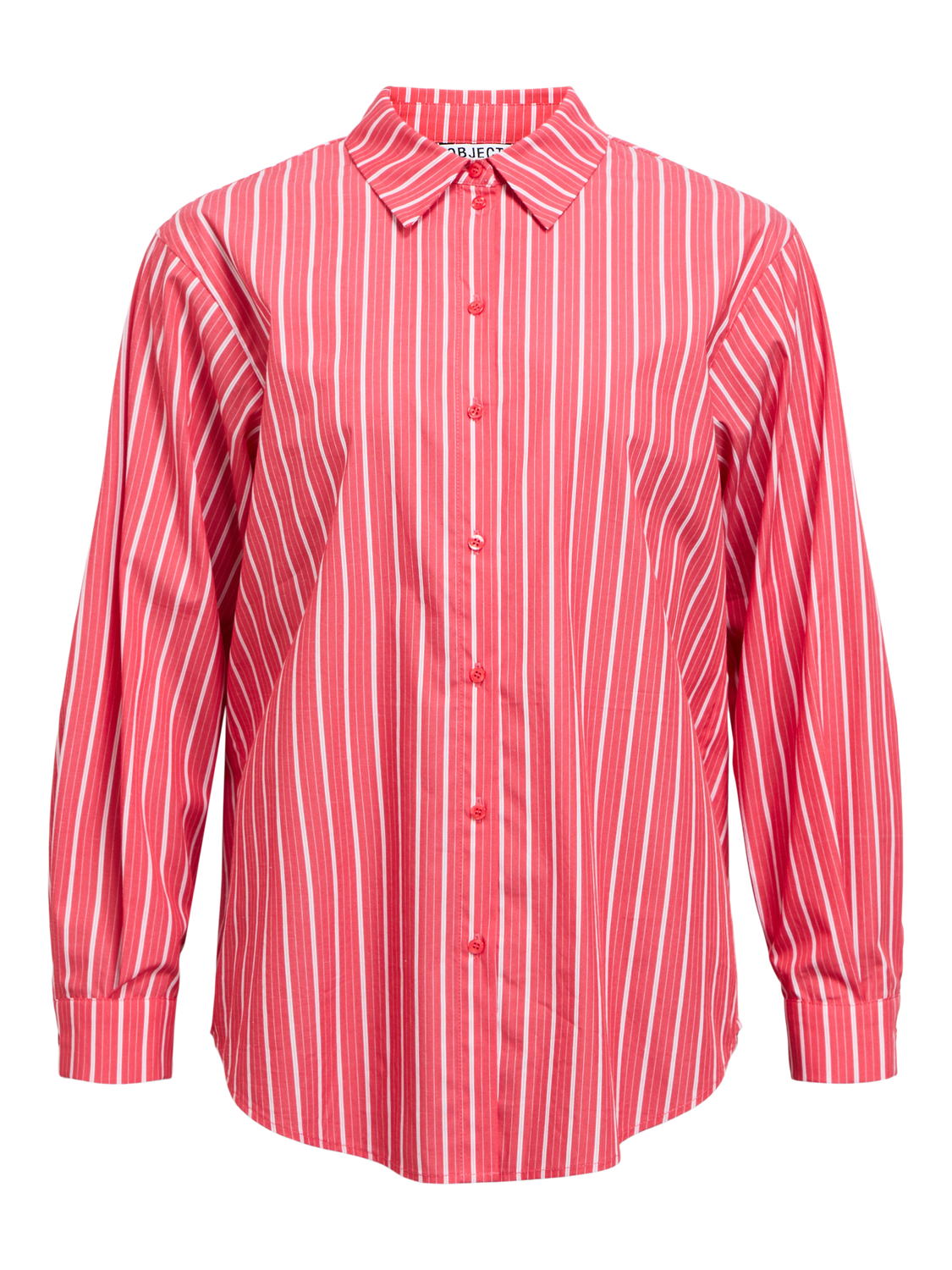 Objtutta Lo L/s Shirt Noos Rød