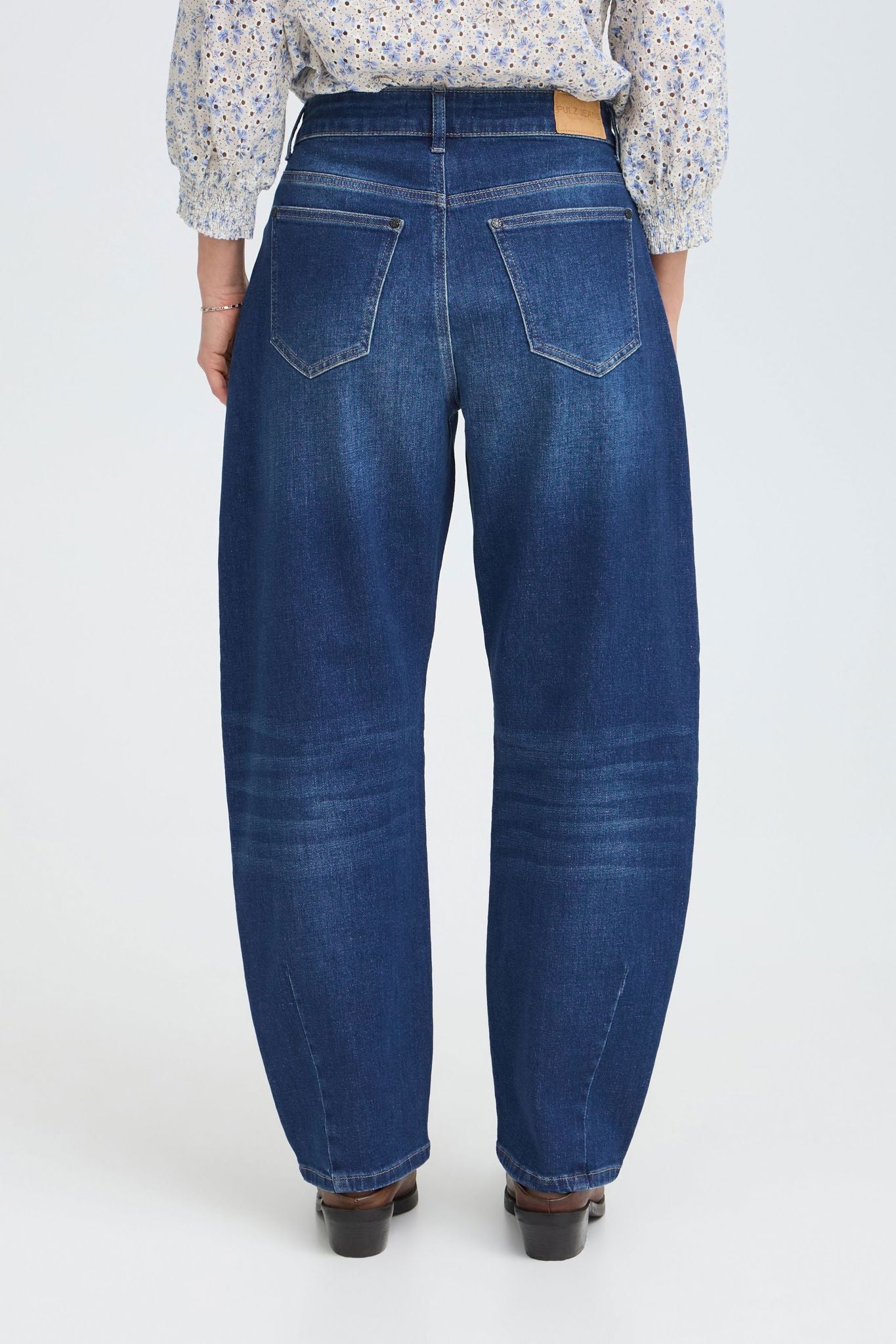 Pzanni Hw Jeans Barrel Leg Blå