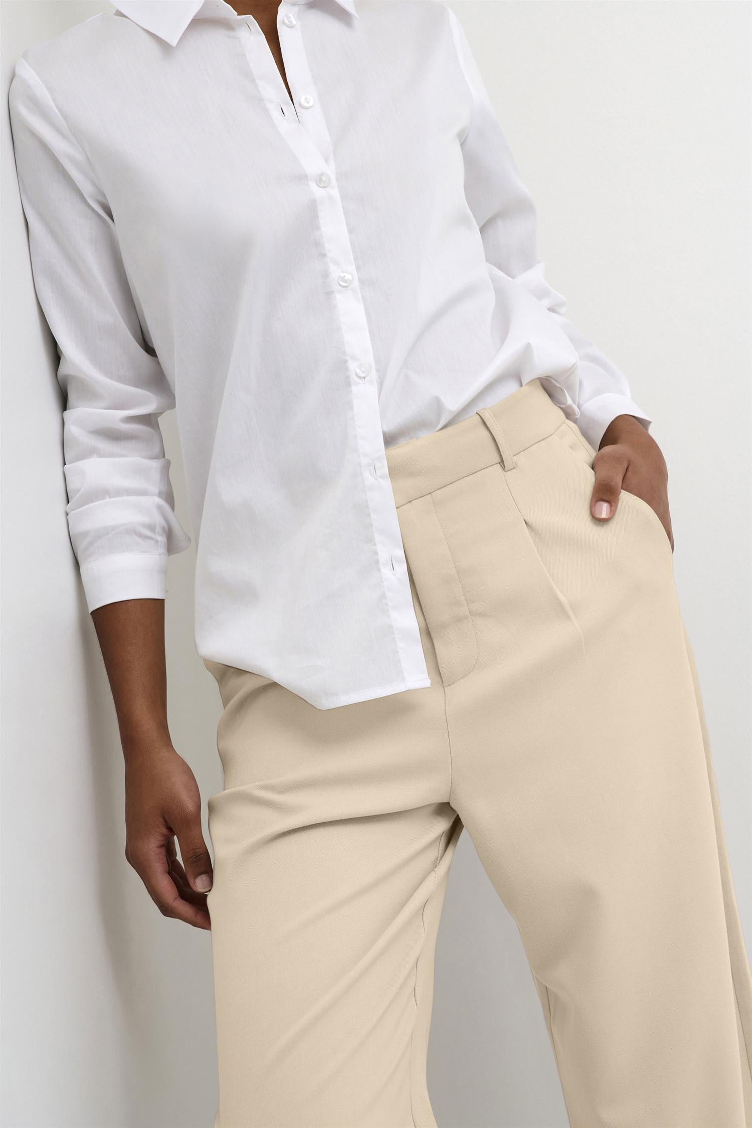 Kamerle Pants Cropped Beige