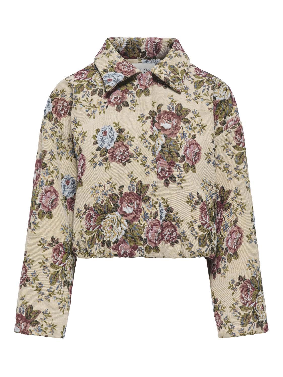 Jdyflola L/s Jacquard Jacket Wvn Hvit
