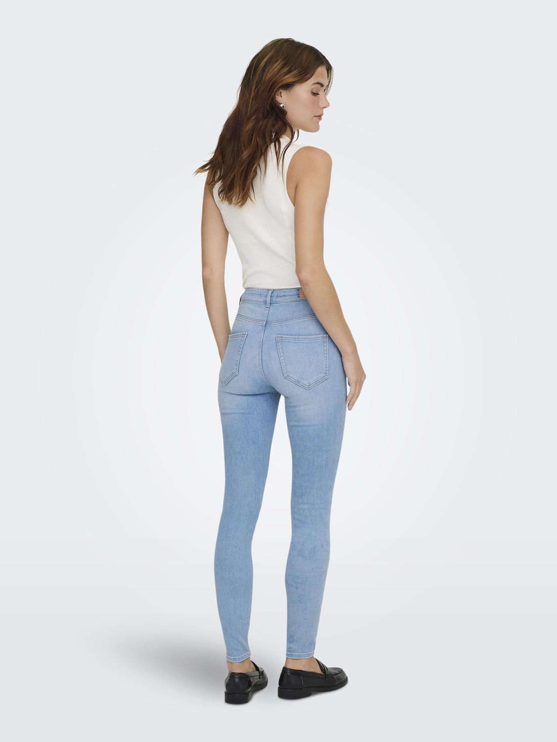 Onlblush Hw Skinny Ank Dnm Rea008 Noos Blå