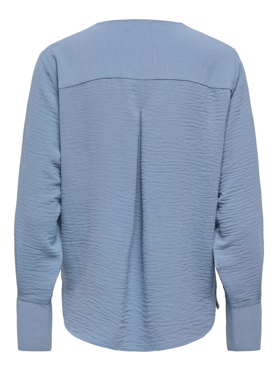 Jdylion L/s V-Neck Top Wvn Turkis