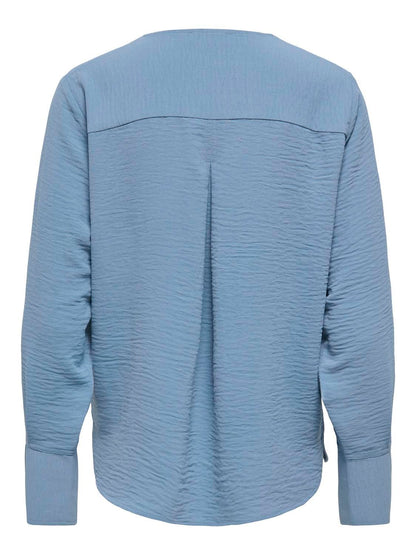 Jdylion L/s V-Neck Top Wvn Turkis