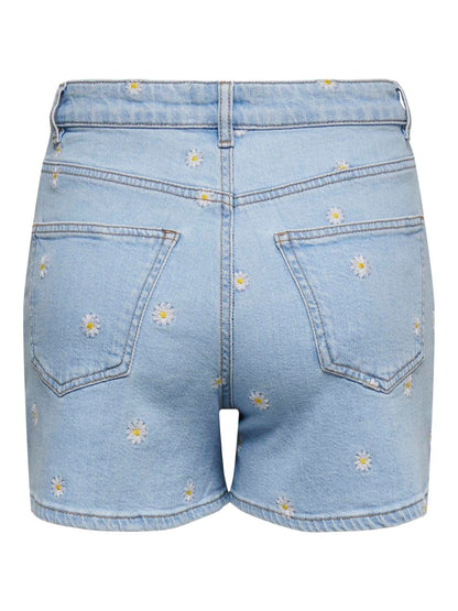 Onljosephine Hw Daisy Dnm Shorts Azgnoos Blå