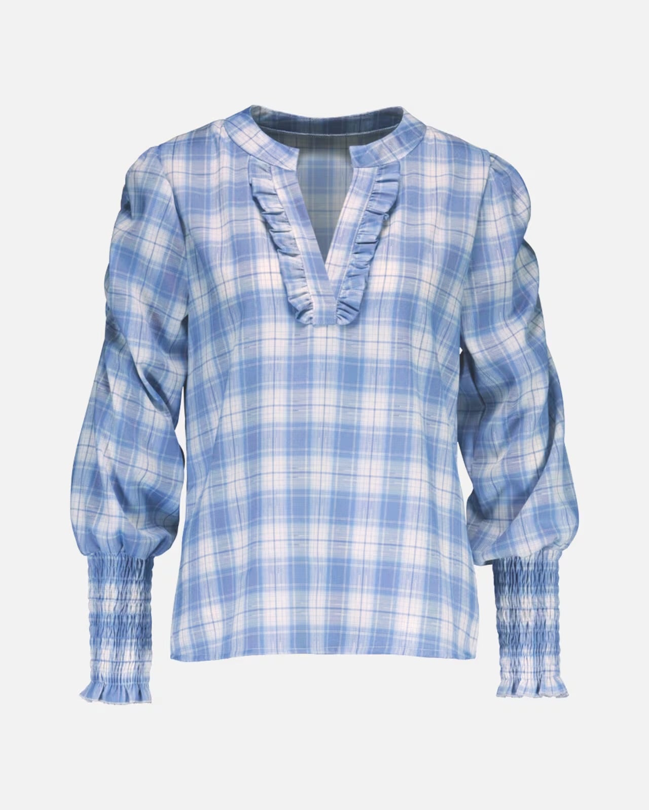 CARMELA SQUARE BLUSE Blå