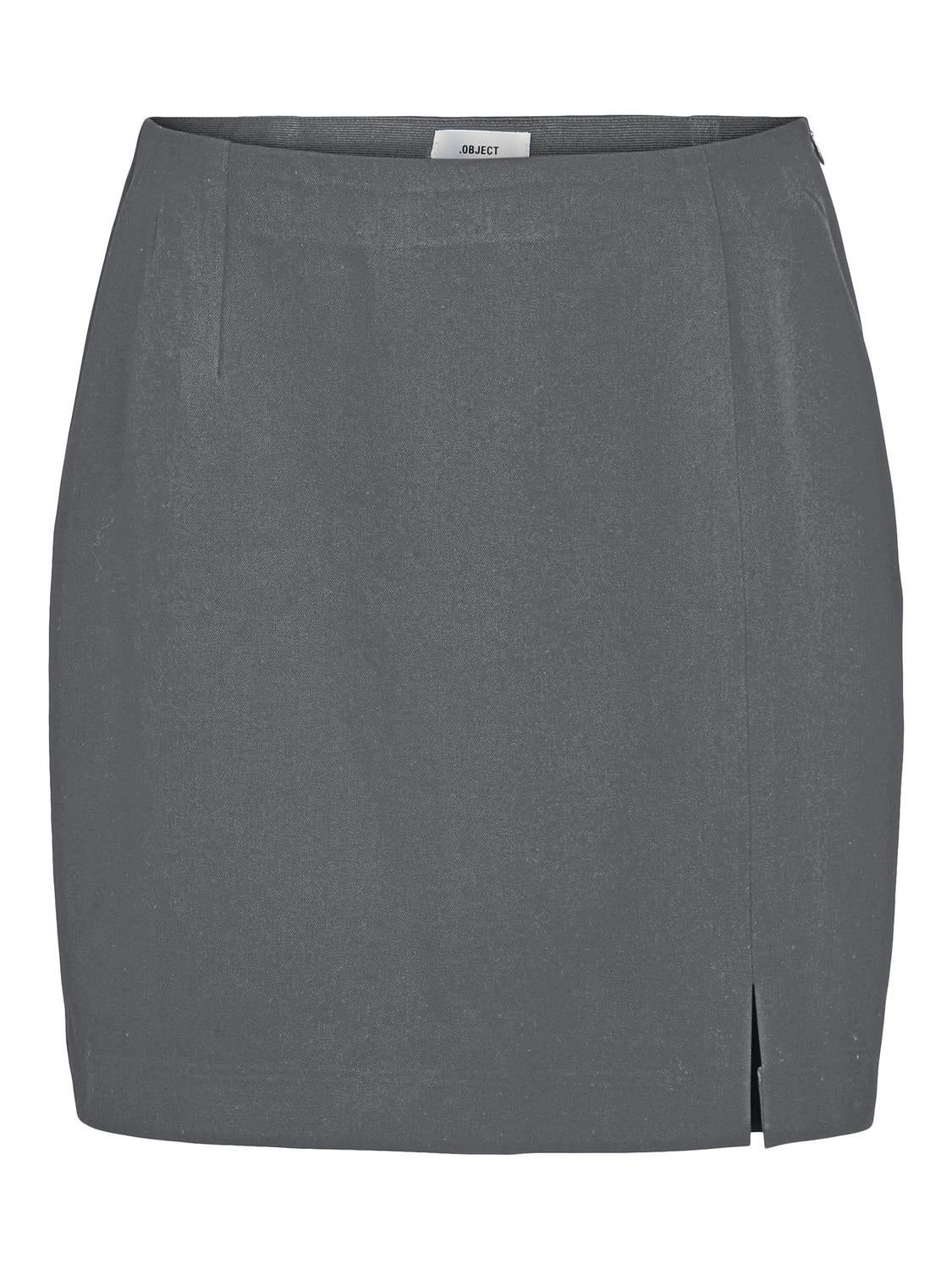 Objlisa Mw Mini Skirt Noos Mørkegrå