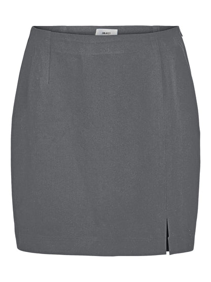 Objlisa Mw Mini Skirt Noos Mørkegrå