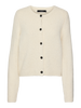 VMNOVAH LS O-NECK BUTTON CARDI GA NOOS Lysegrå