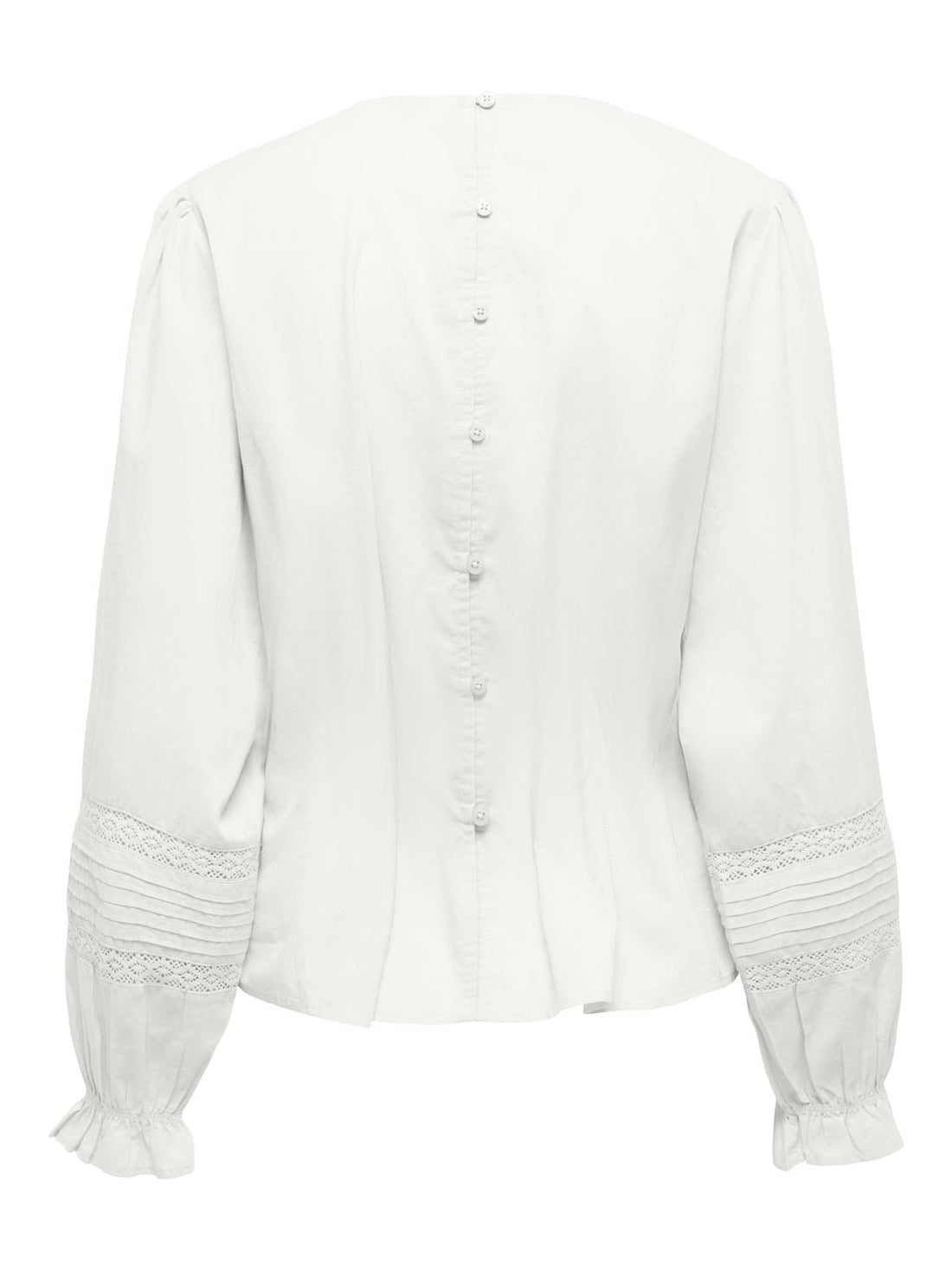 Onlemina Ls Loose Top Wvn Hvit