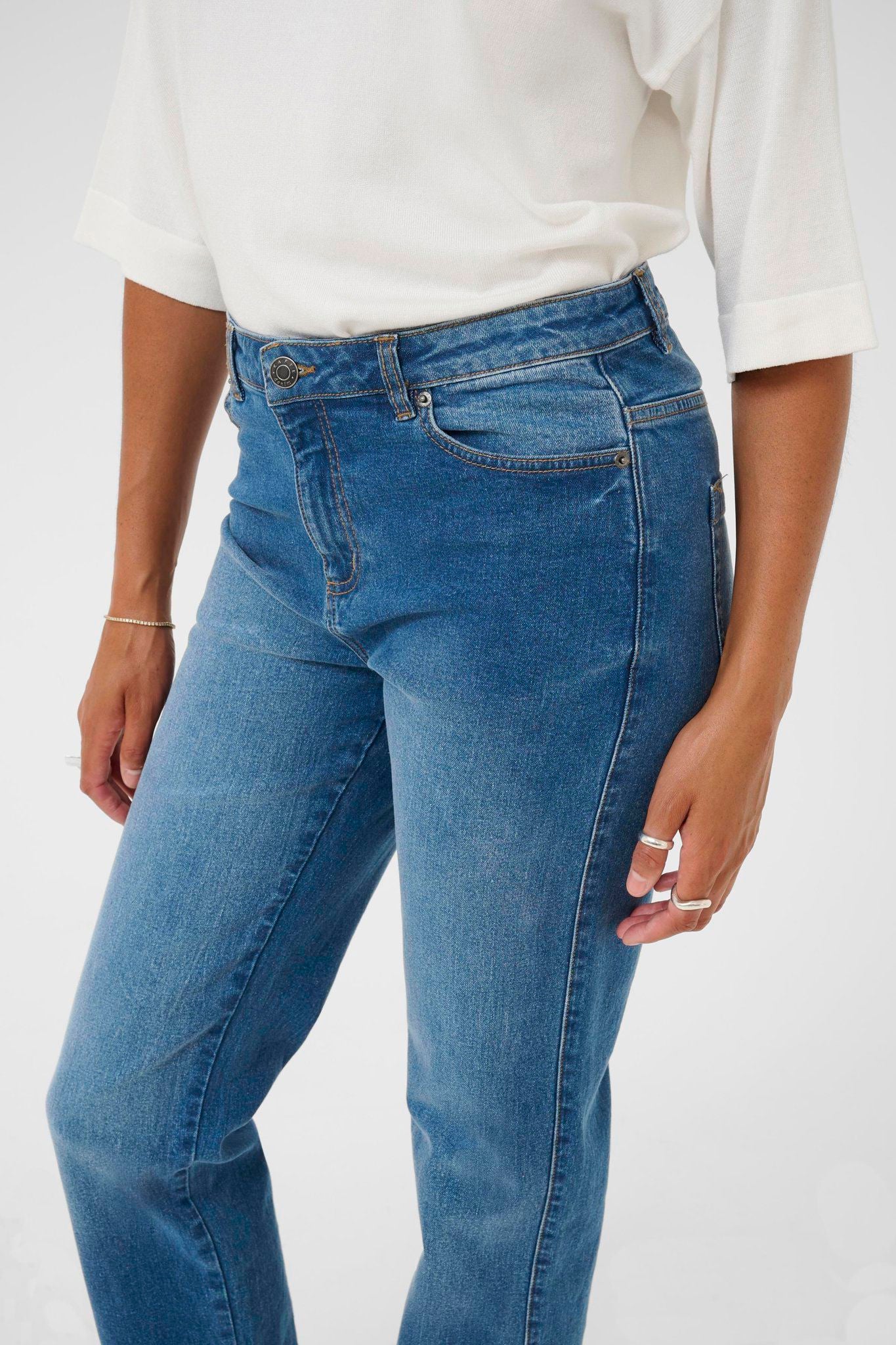 Kamaris Reg Fit Jeans Blå