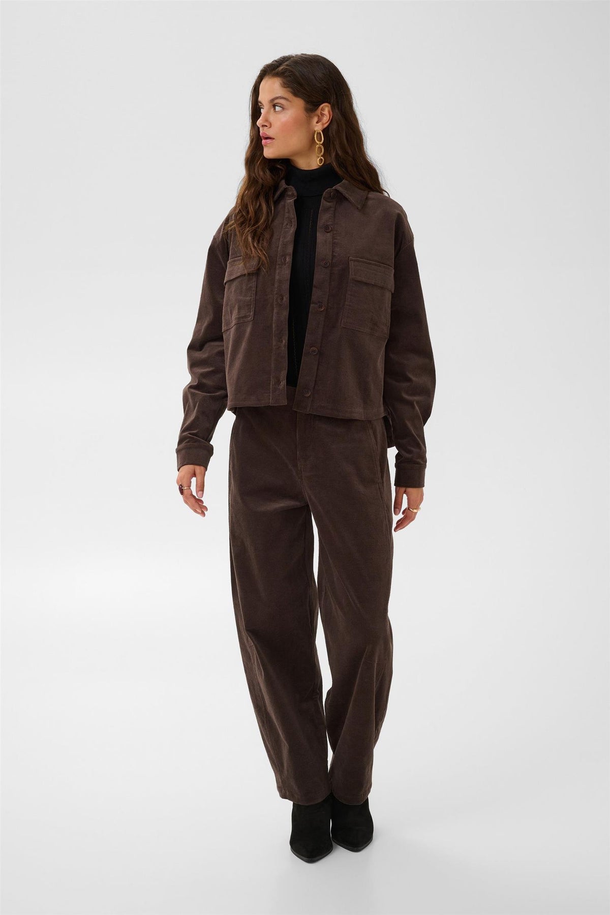 Crballlie Barrel Pant Brun