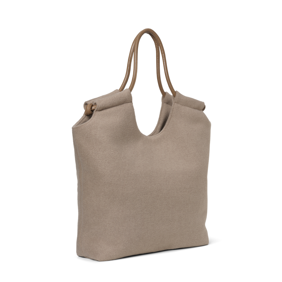 Day Woolen Tote Brun