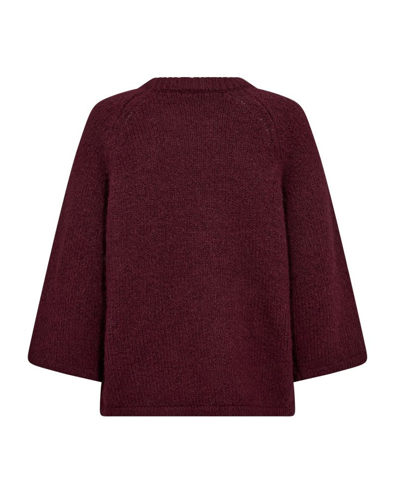Fqgrslulu-Pullover Burgunder