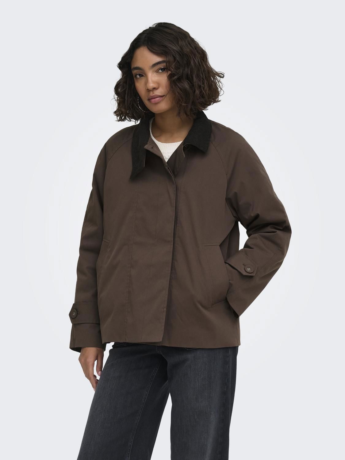 Onlorchid Cord Jacket Cc Otw Brun