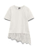 Vmbrit Ss O-Neck Lace T-Shirt Jrs Exp Hvit