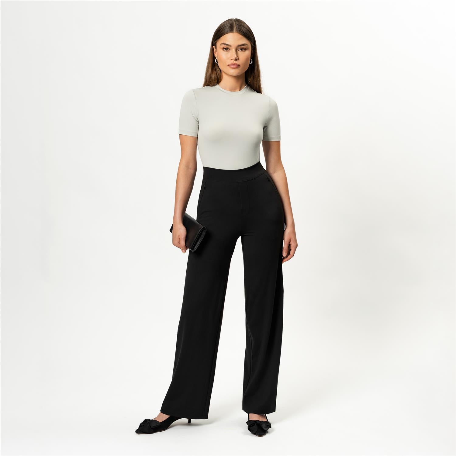 Asana Relaxed Straight Pant Svart
