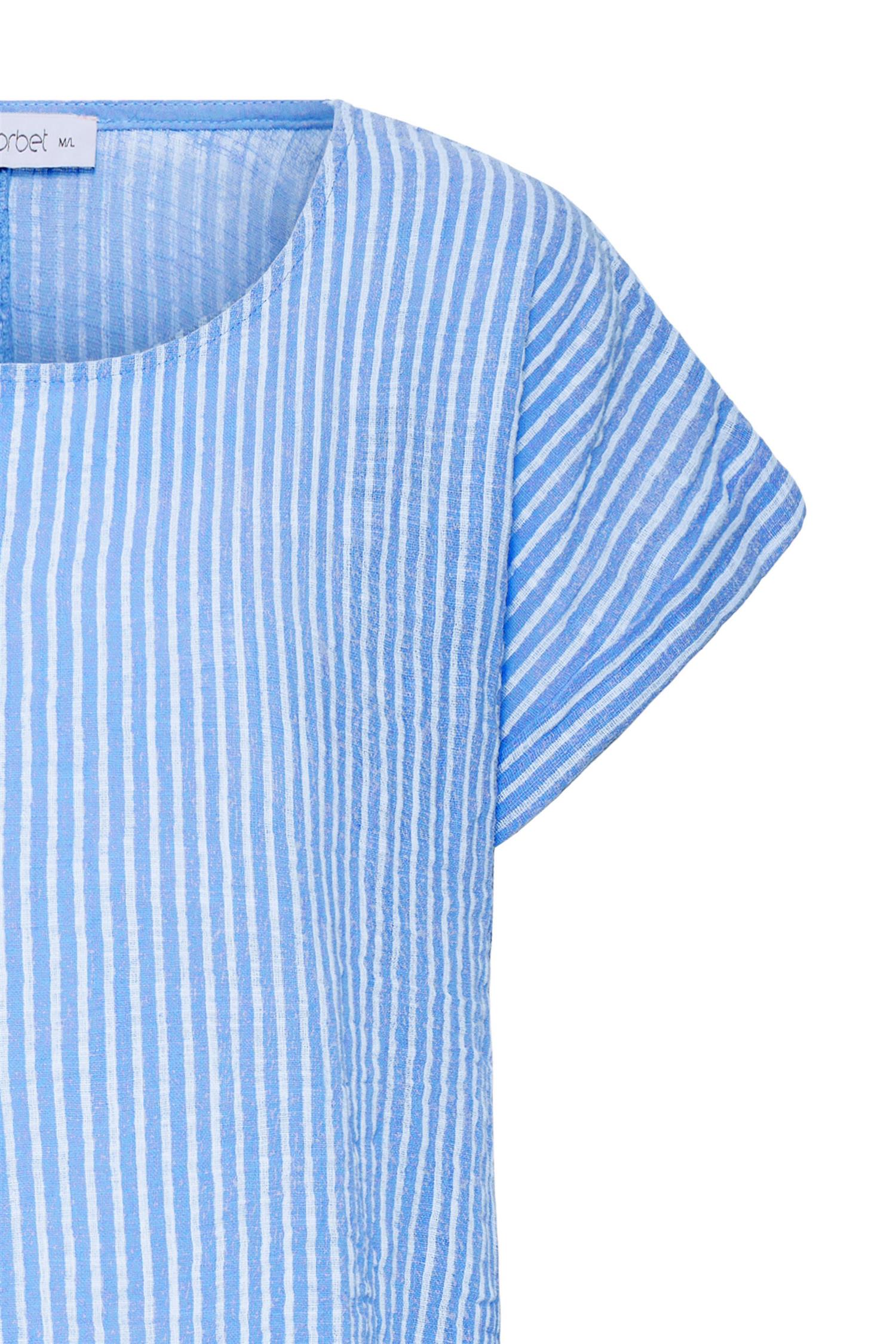 Sbxalexa Ss Stripe Tee Blå