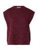 Slwlulu Sl Knit Vest Noos Burgunder