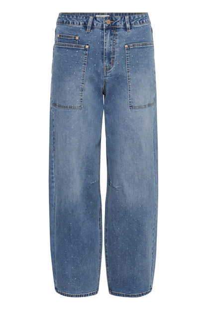 Crsvea Ankl Jeans - Relaxed Fit Blå