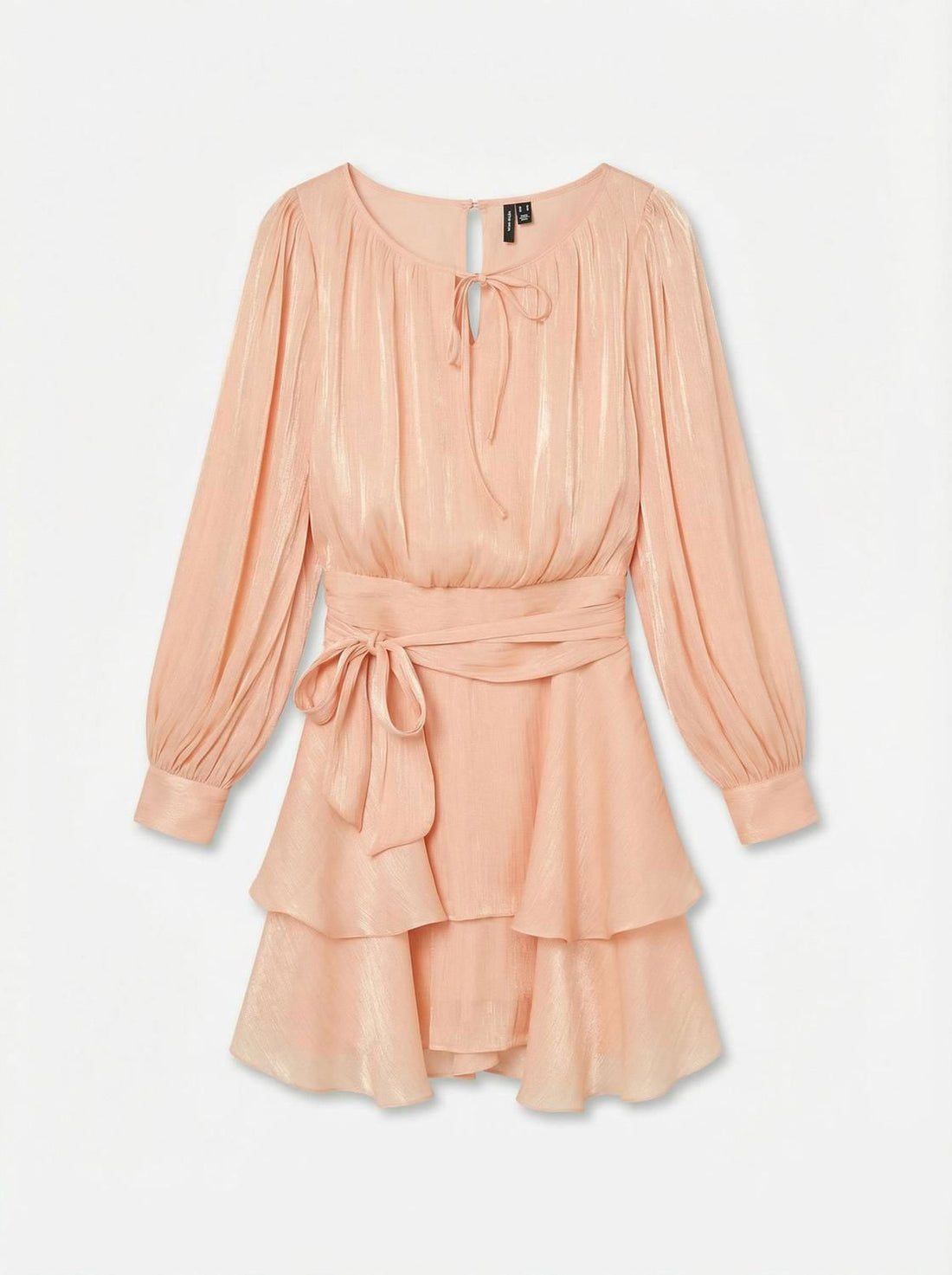 Vmelisa Ls Detail Short Dress Wvn Exp Oransje