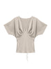 Vmmiro Ss Waist Tie Top Wvn Ret Beige