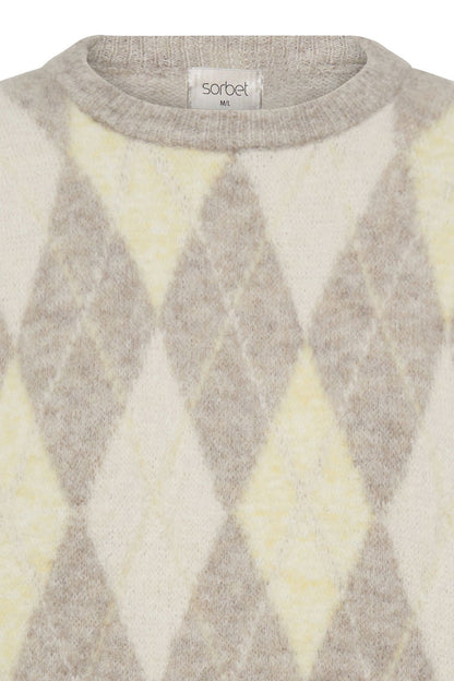 Sbargyle R Knit Blouse Gul