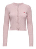 Onlkatia Ls Cable Button Cardigan Cc Knt Rosa