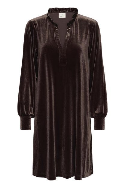 Kakelly Flounce Dress Brun