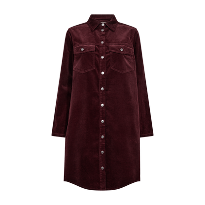 FQCORDY-DRESS Vinrød