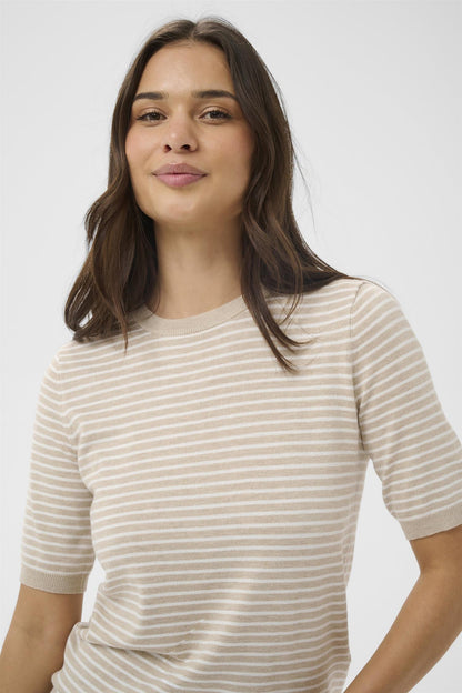 Kalizza Narrow Striped Pullover Beige