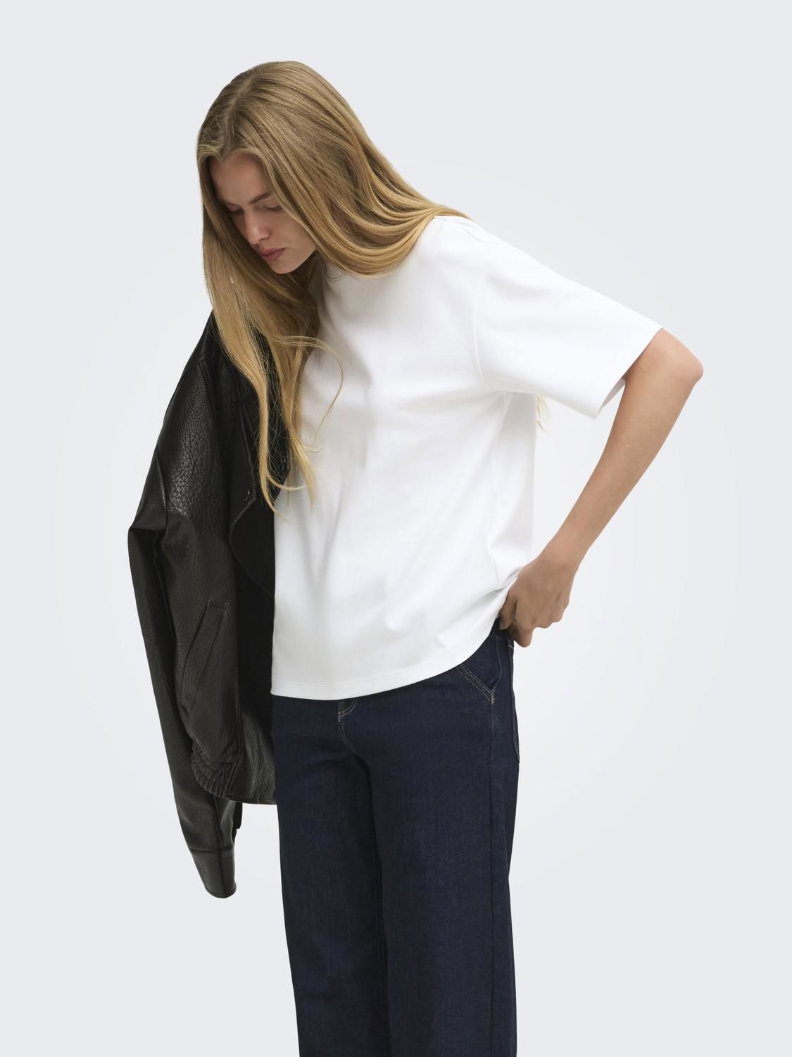 Onlsuperior Ss Oneck Loosetop Jrs Noos Hvit