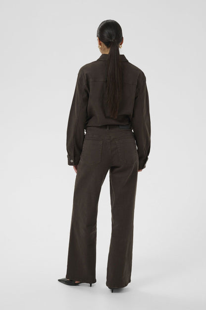 Kabrook Hw Reg Fit Jeans Brun