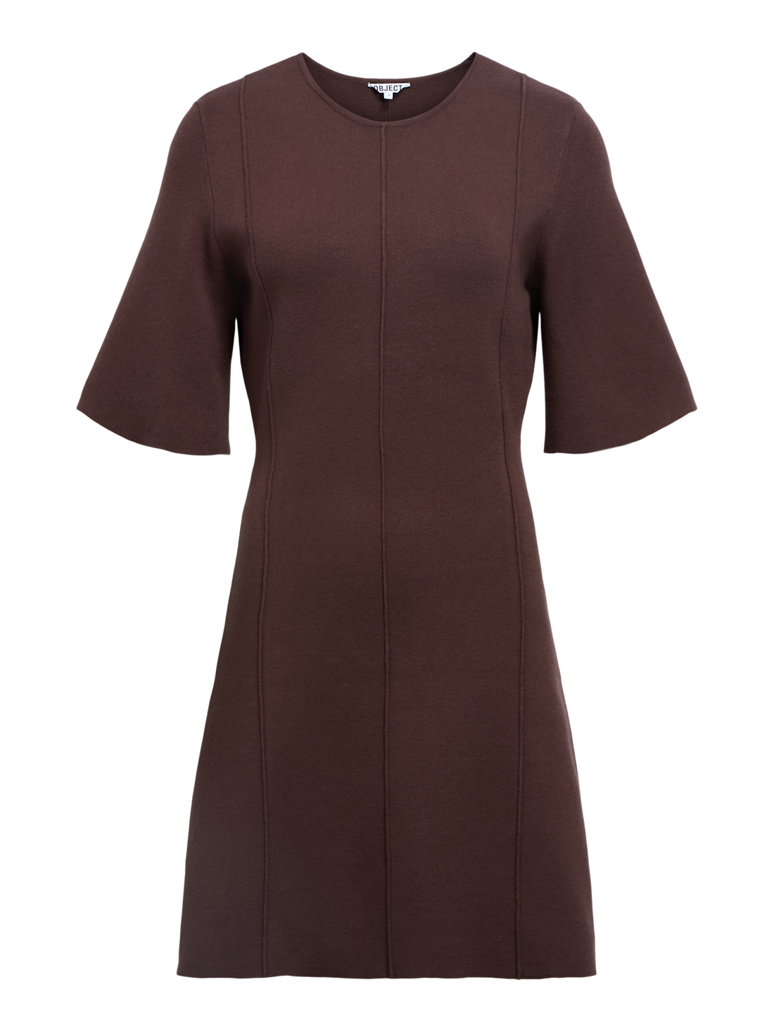 Objreynard 2/4 Re Short Dress Noos Mørkebrun
