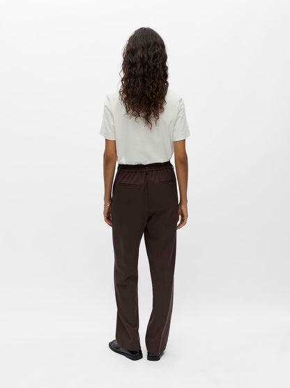 Objlisa Mw Straight Pant Noos Brun