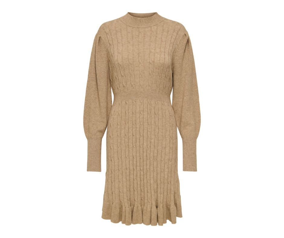 Onlnadia Ls Cable Dress Cs Knt Mellombrun