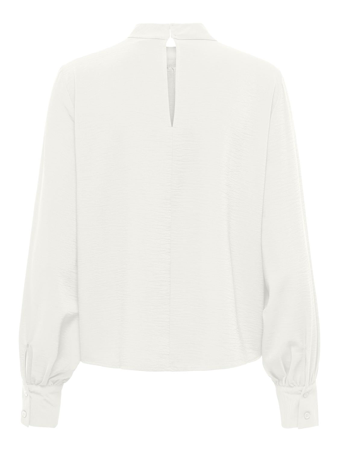 Jdyaya L/s Hn Top Wvn Dia Hvit